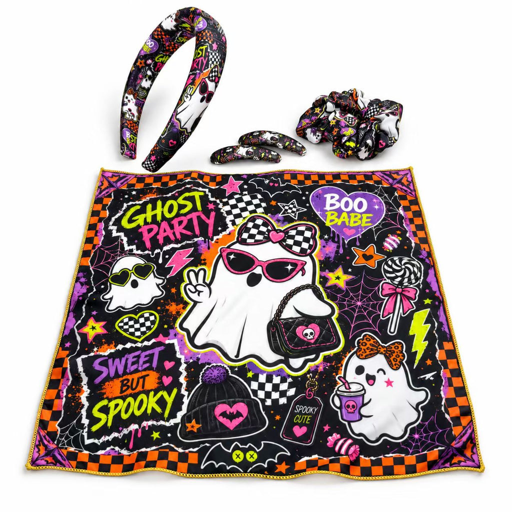 Halloween hair accessory set – Ghost Party pattern